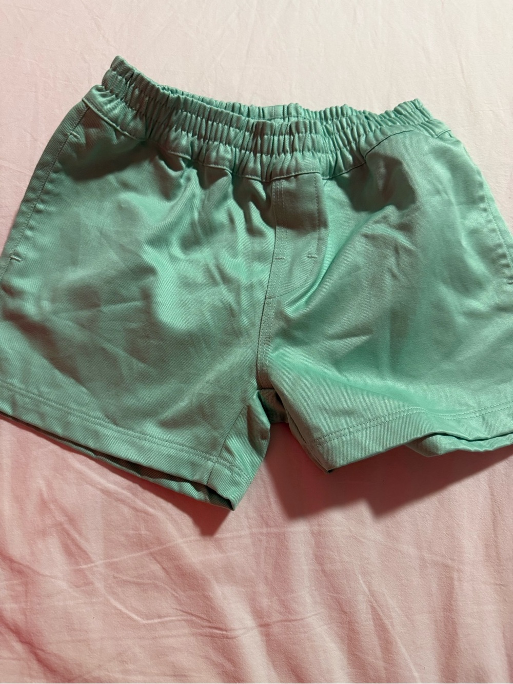The Beaufort Bonnet Company Mint Green Elastic-Waist Athletic Shorts